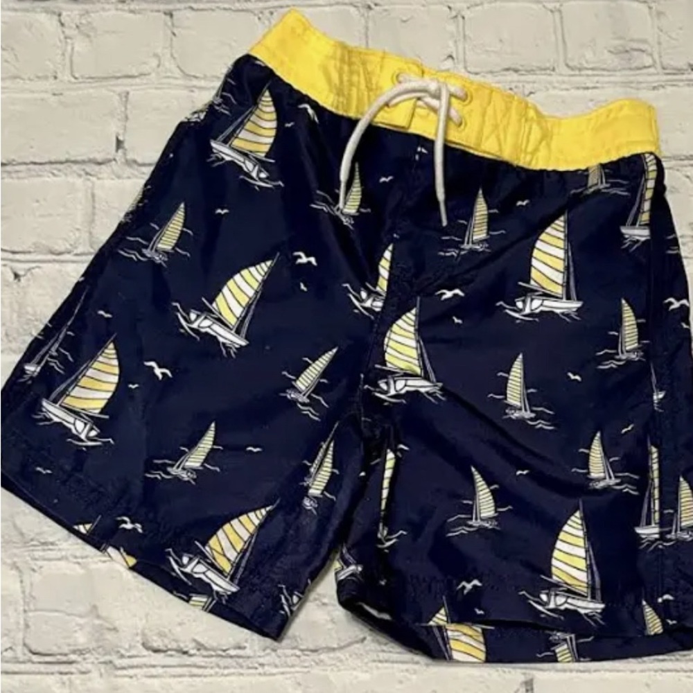 Janie and Jack sailboat swim trucks size 6